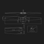 Hot Sales Sunnysky High Efficient Foldable Propellers 12*5 Inch 2 Pcs/pairs Install for Rc Airplane Quadcopter Hexacopter